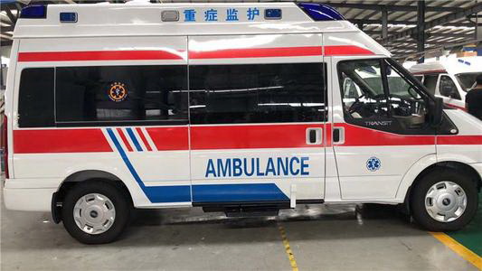 韶关地区人民医院私人救护车出租到第四军医大学唐都医院（唐都医院）救护车出租