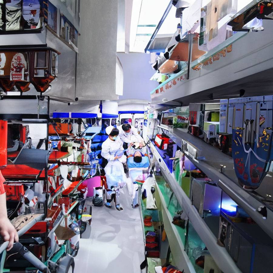广州市胸科医院租用私人救护车护送到广州医学院第二附属医院(广医二院)租赁救护车