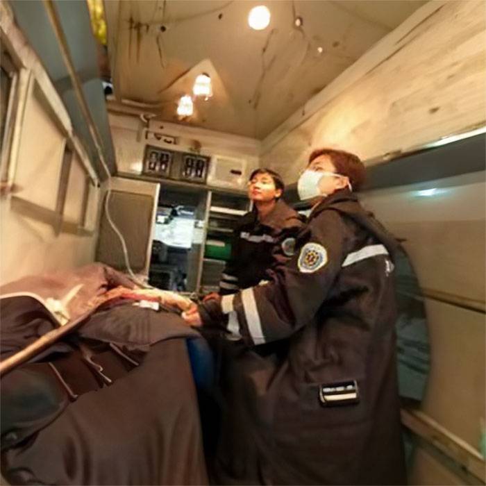 广东省广州医学院第二附属医院预约私人救护车租赁到佛山市禅城区中心医院出租救护车