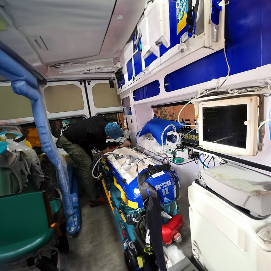 广东省惠育医院私人救护车出租到吉林大学中日联谊医院急救车租赁电话号码